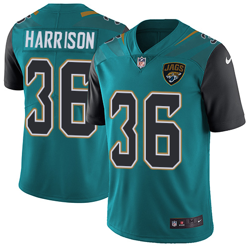 Nike Jacksonville Jaguars #36 Ronnie Harrison Teal Green Alternate Men Stitched NFL Vapor Untouchable Limited Jersey